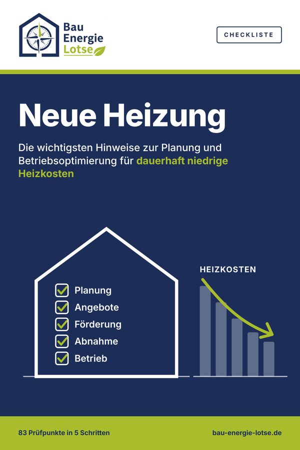Titelbild Checkliste Neue Heizung – Planung und Betriebsoptimierung