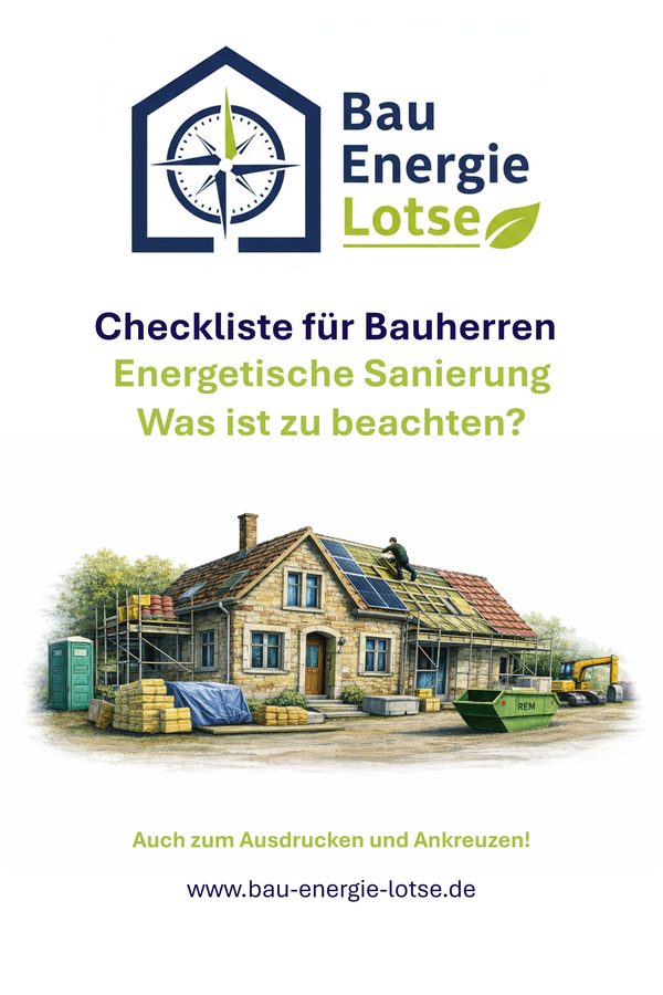 Titelbild Checkliste Energetische Sanierung
